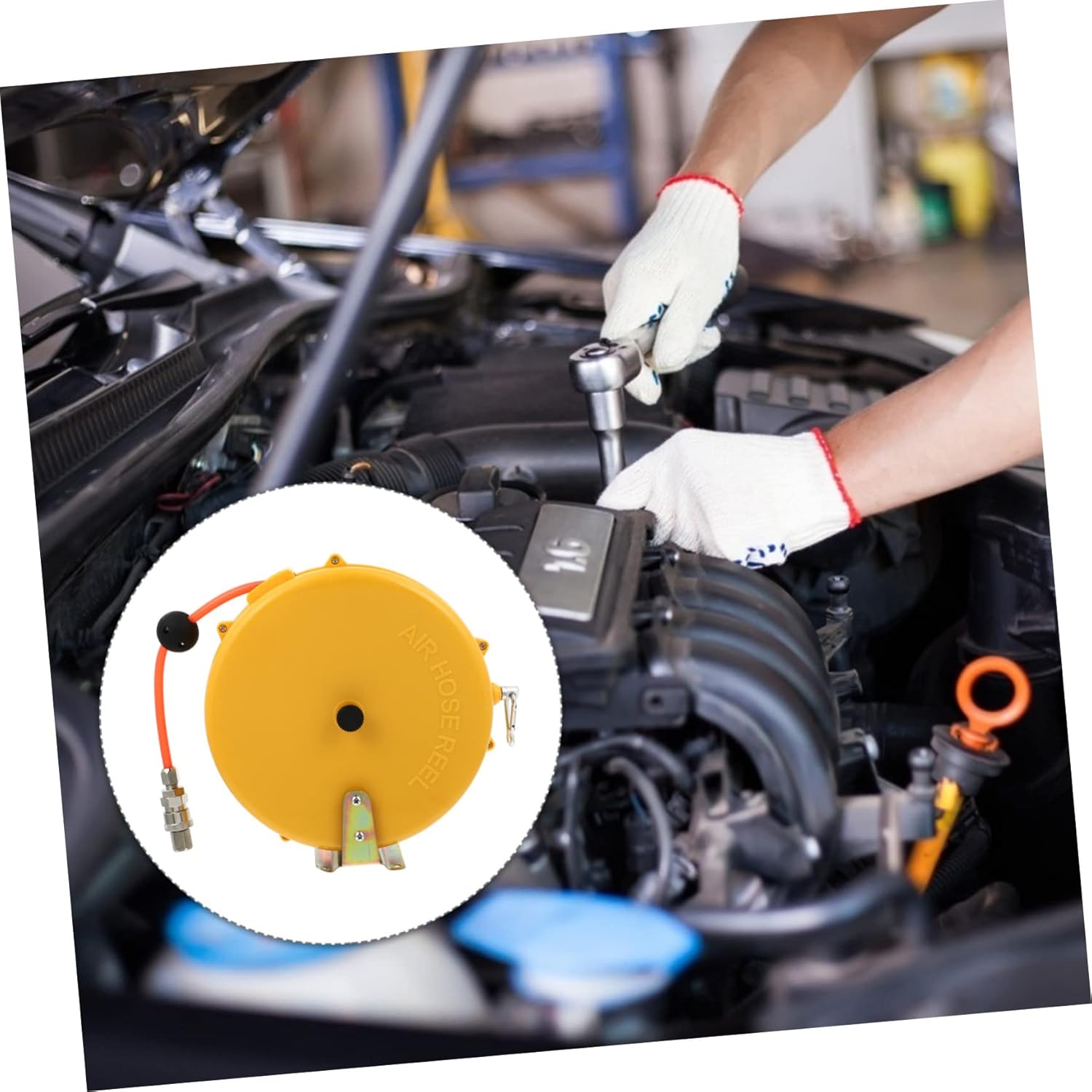 Generic 1pc Automatic Retractable Hose Reel Mini Air Hose Winder Lightweight and Garden Tool for Efficient Use Cold and High Temperatures