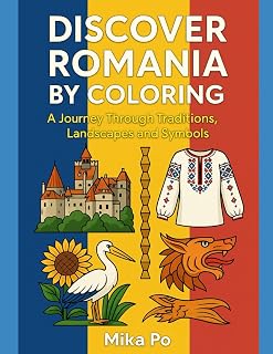 Discover Romania by Coloring: A Journey Through Traditions, Landscapes and Symbols