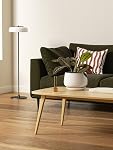 LE TAUCI Pots de plantes pour plantes d'intérieur, ensemble de 3, 4+5+6.5 Pots de céramique avec trou de drainage & Sauceur, Pot de fleurs intérieur avec Pad de Mesh, Pot Plante Interieur, Glace Réactive Beige