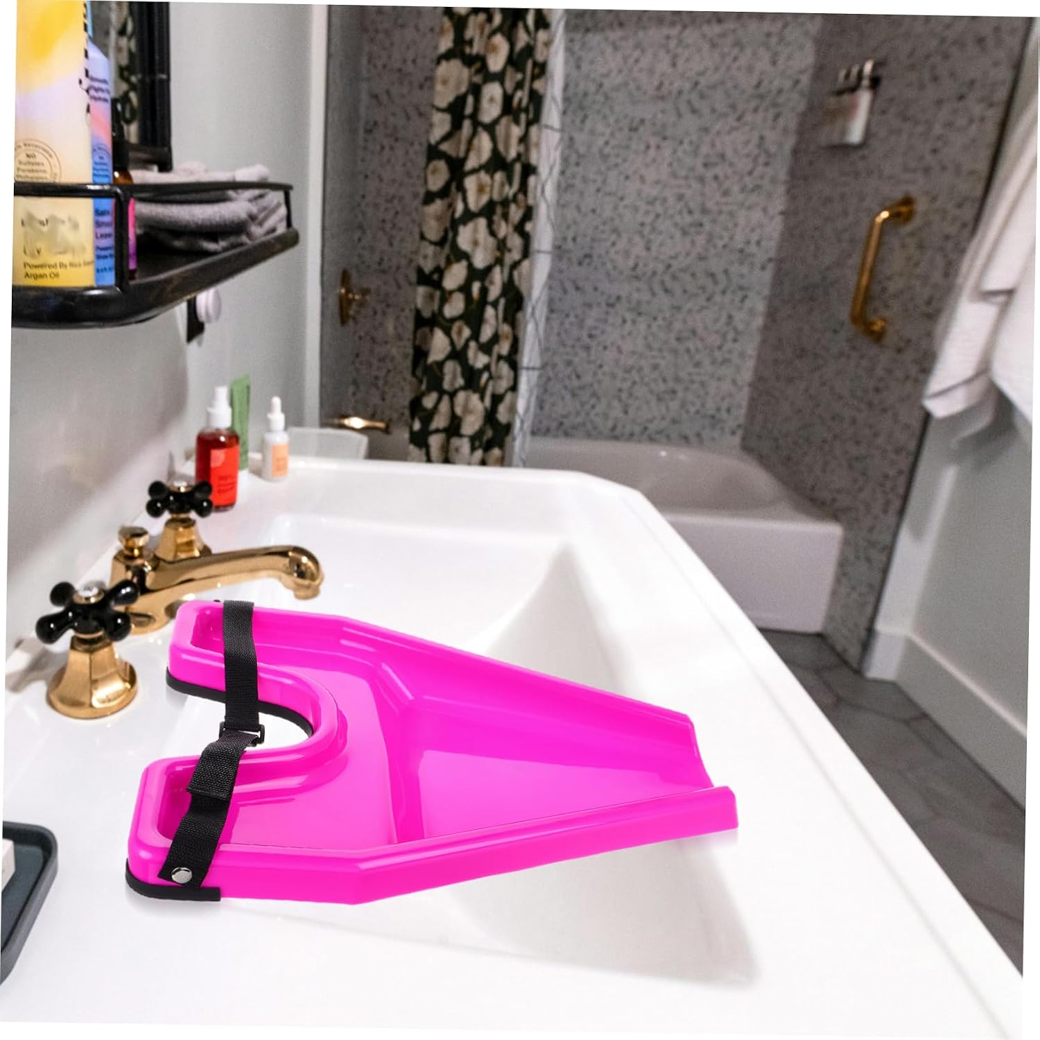 Hair Salon Shampoo Tray Portable No Mess Bowl Quick Rinse Board Home Hair Washing Station Plastic Tool