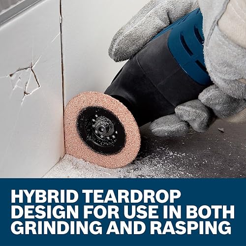 Vista 61 de Bosch OSL350CR6 Starlock Almohadilla de lijado oscilante multiherramienta de carburo 60 grano Delta