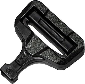 AustriAlpin / ITW Black GT Cobra Male Adjustable 50mm - 2" FG50MMV Plastic Half Buckle