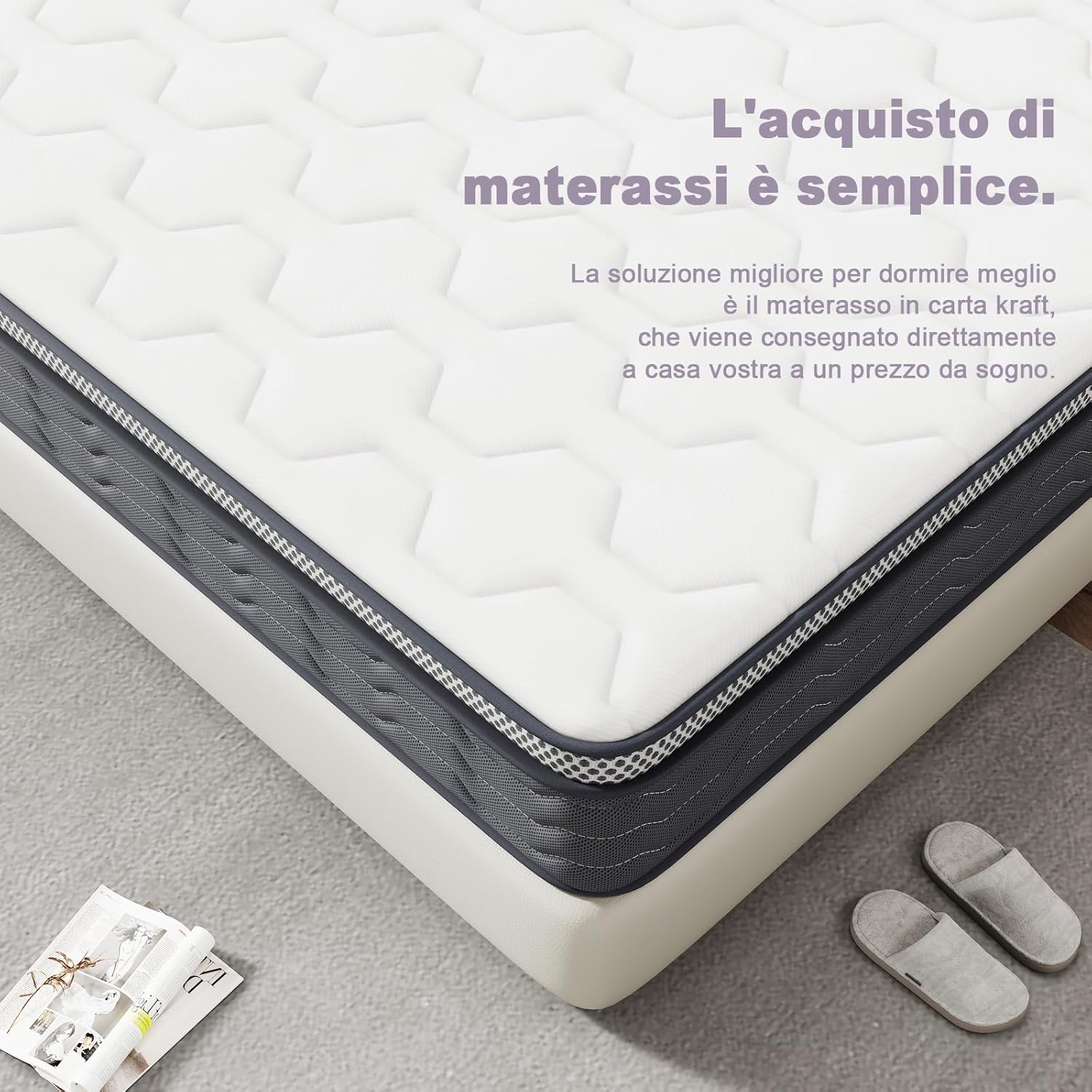 DEWINNER Materasso matrimoniale 160x190 immagine 6