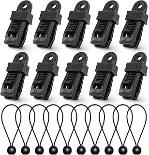 New Tarp Clips Tarpaulin Clips, Adjustable Heavy Duty Lock Tarp Grip, Windproof Shade Cloth Plastic Clips,Reusable Tarp Clamps Awning Tarp Clamps for Canopy Outdoor