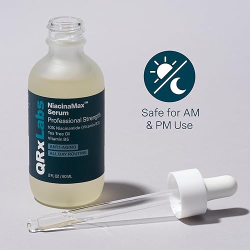 Miniatura 8 de Suero NiacinaMax con 10% de niacinamida (vitamina B3), aceite de árbol de té, extracto de caléndula, alantoína y vitamina B5 y E, penetración