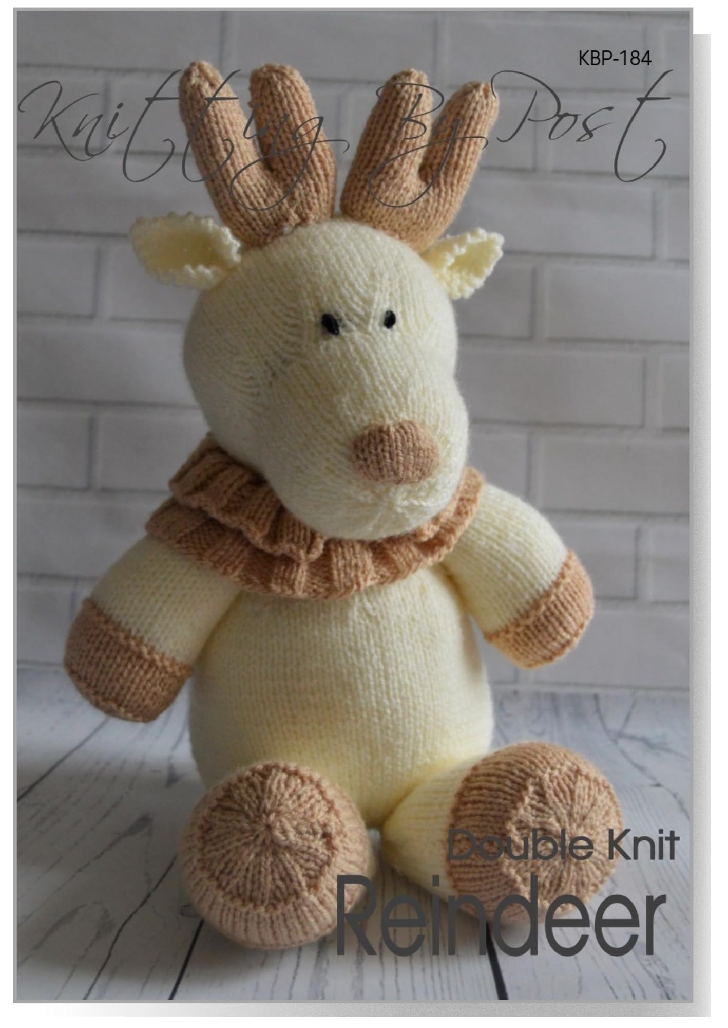 Knitting By Post Knitting Pattern Reindeer Softie Soft Toy From