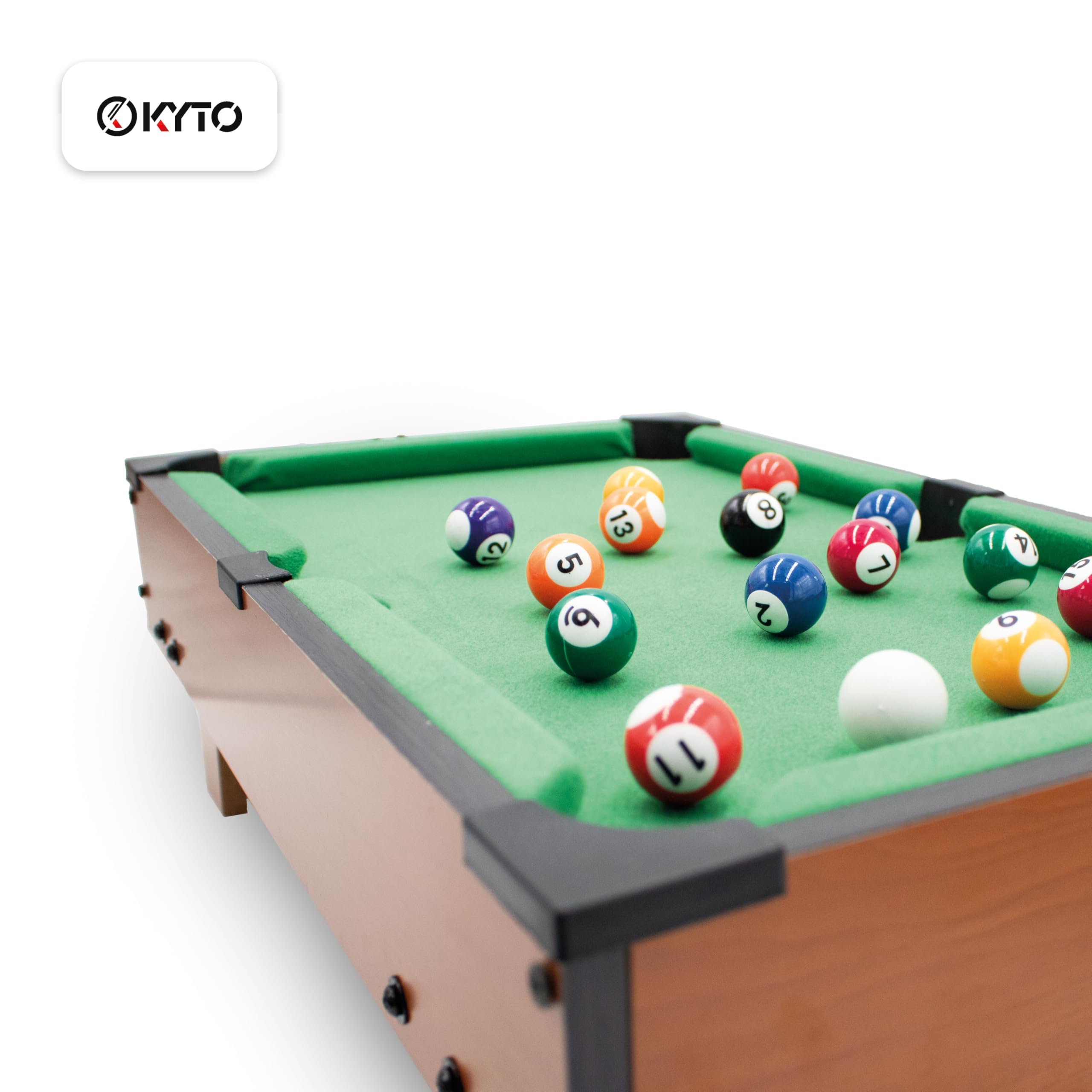 Kyto Mini-table de billard pour enfants et adultes – Table de billard compacte pour la maison ou en déplacement - Mini-table de billard pour le bureau