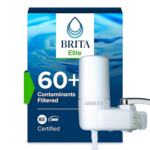 Brita Basic Faucet Water Filter System, White, 1 Count