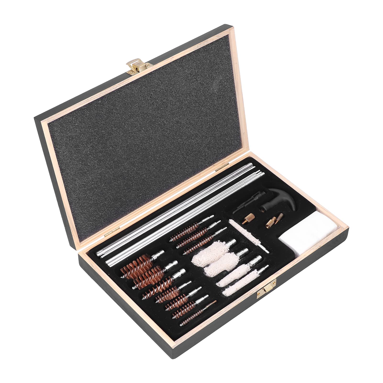 Kit de Nettoyage Universel pour Pistolet, Boîte à Outils en Alliage d'Aluminium avec 5 Vadrouilles et Tampons