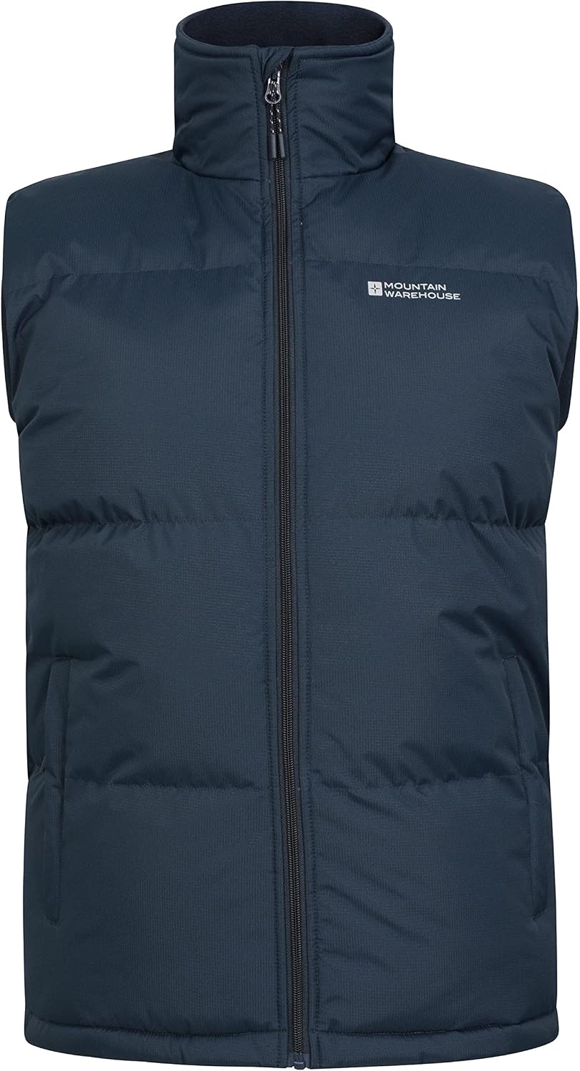 Mountain Warehouse Rock Mens Padded Water Resistant Puffer Vest - Warm