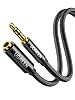 UGREEN 3.5mm Headphone Extension Cable Braided Aux Male to Female Audio Lead Earphone Extender Mini Jack Plug Auxiliary Stereo Cord Compatible with TV Car Laptop Phone MP3 iPad iPod Speaker Amp1M