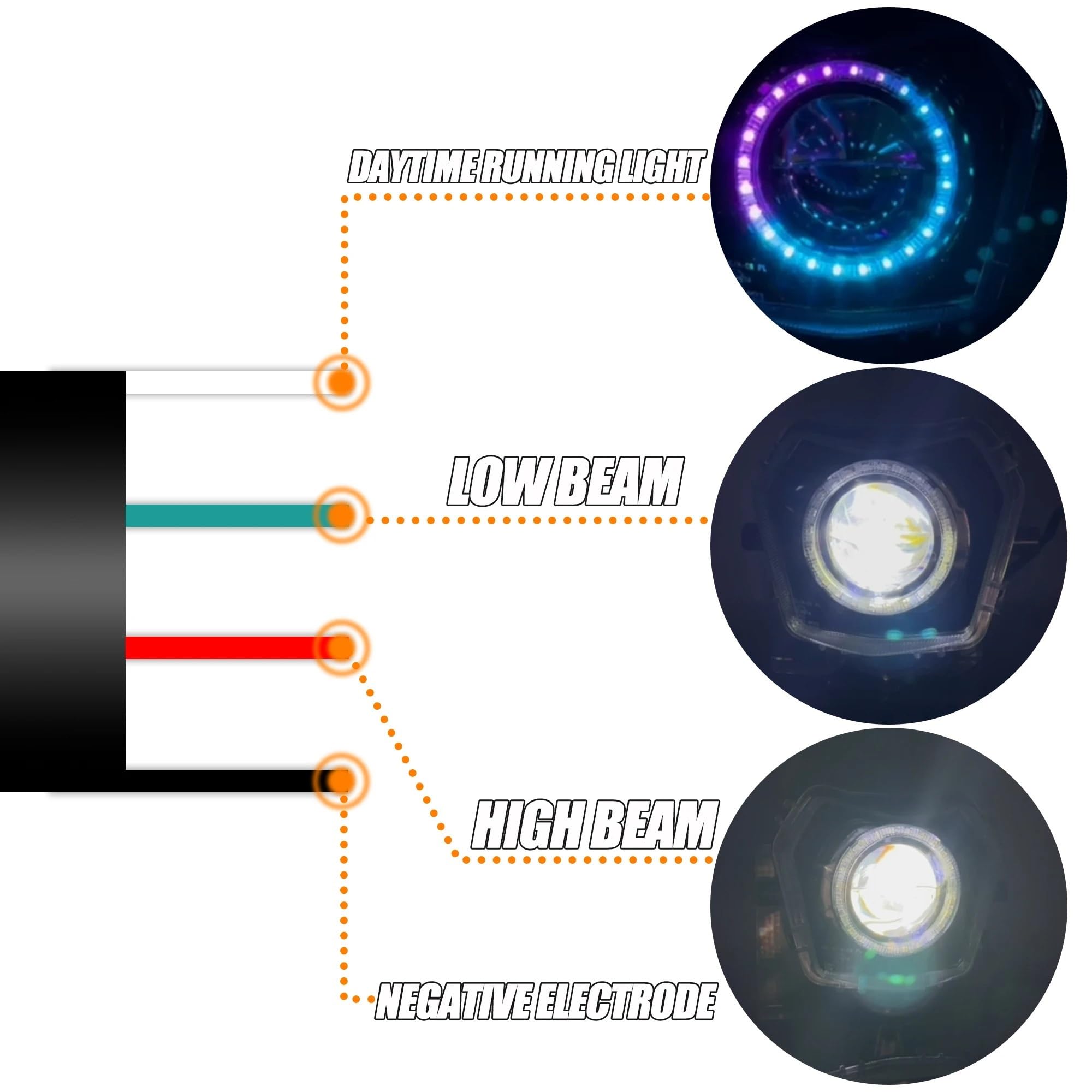 Faro LED Per Moto Per XE XM 50 2021-2022 Faro Anteriore