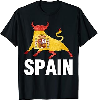 Camiseta o playera unisex, toro tapas, de adulto con motivos taurinos