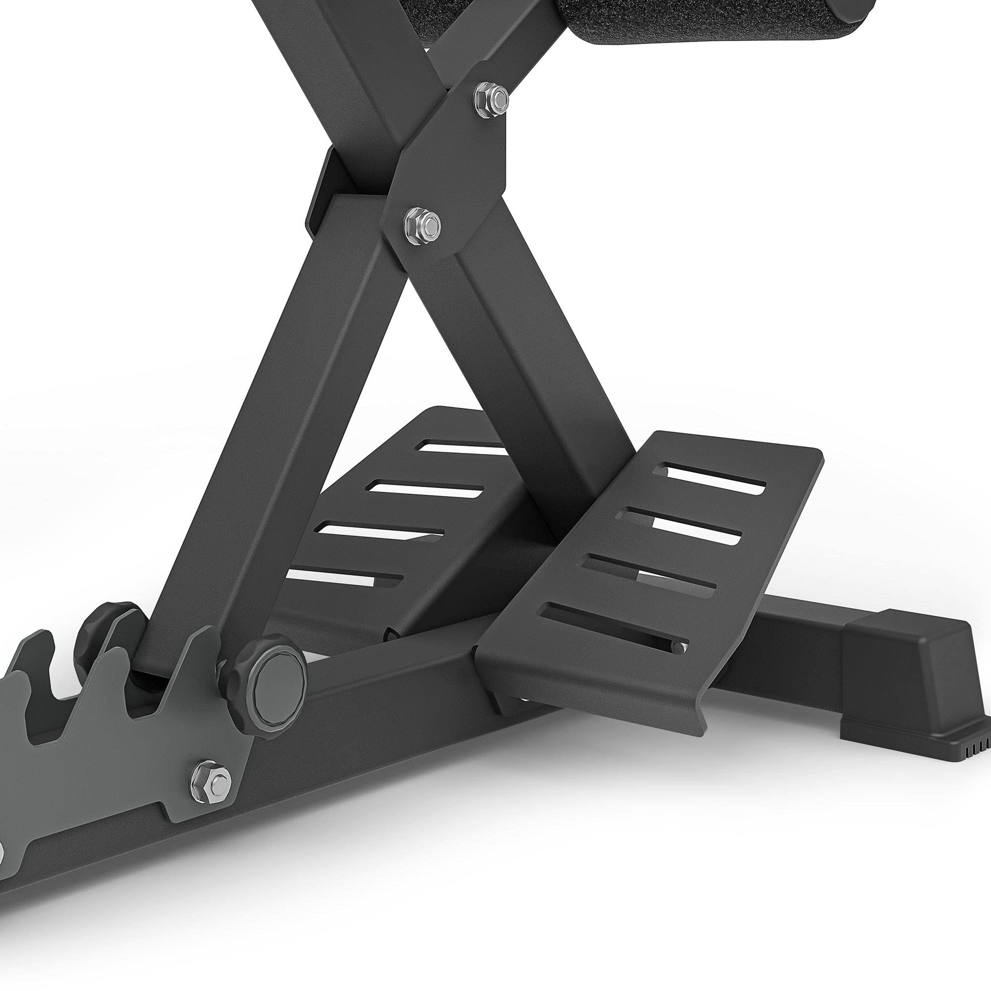 Marbo Sport - Hyperextension MS-L108 2.0 – Panca palestra regolabile per allenamento schiena – Attrezzi palestra casa multifunzione per fitness e allenamento completo nella palestra in casa