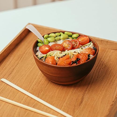 Miniatura 6 de Hiceeden Juego de 24 cucharas de sopa asiáticas, cucharas de sopa china de paja de trigo, cucharas de ramen, juego de cucharas de sopa japonesas