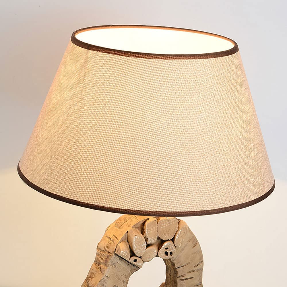 Lampa dekoracyjna Lampka nocna Lampa Stołowa Z Litego Drewna Lampa Stołowa Lampka Nocna Nordic Drewno Dekoracyjne Lampy Stołowe Do Sypialni Lampka Nocna Home Office Oświetlana dekoracja