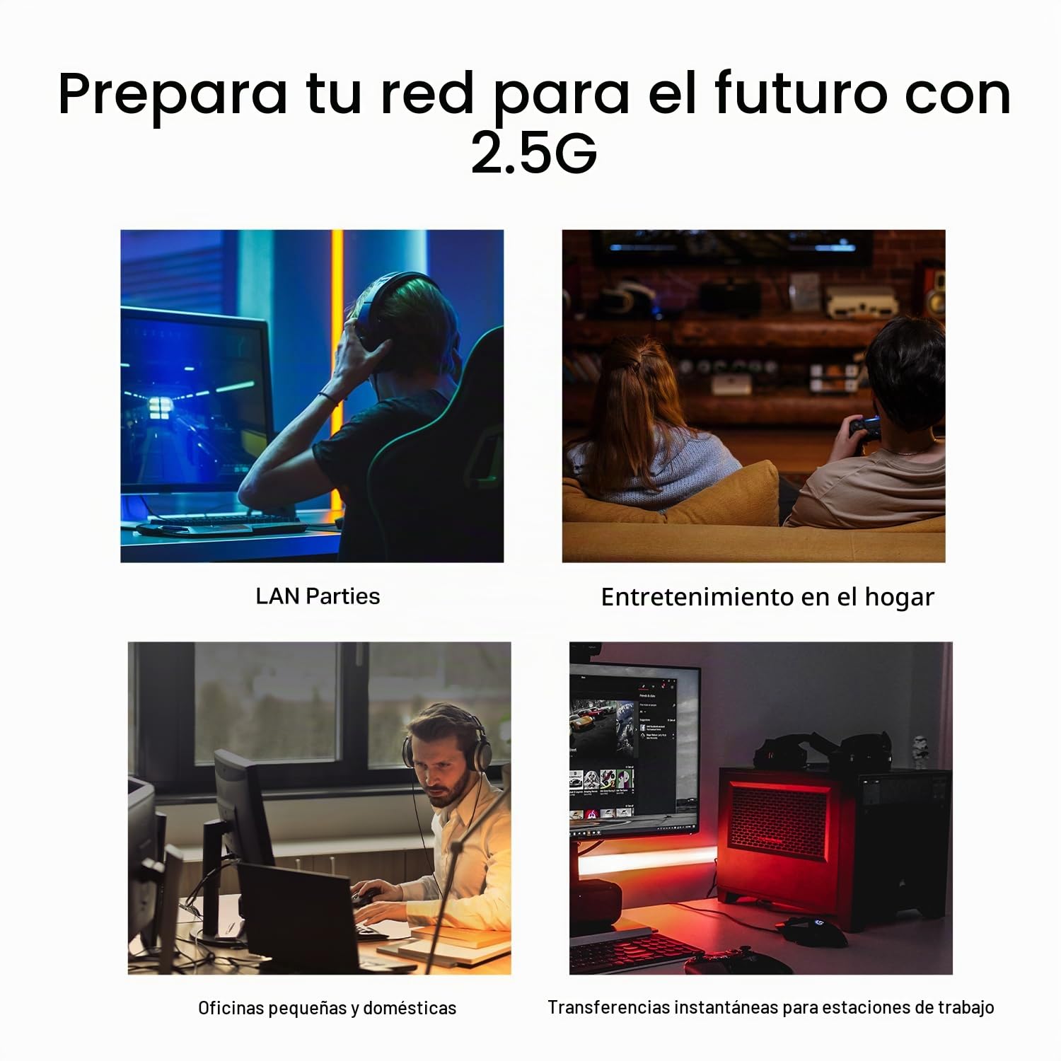 TP-Link TL-SG108S-M2 | Conmutador de Red no administrado de 8 Puertos 2.5G Multi-Gigabit, Divisor Ethernet | Ancho de Banda 2.5G | Plug & Play | Montaje en computadora/Pared | Diseño de Metal sin