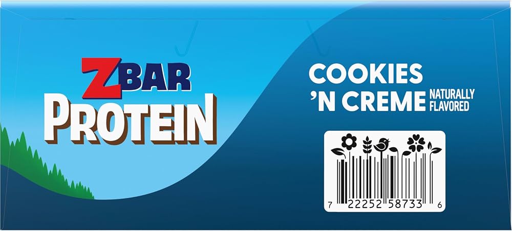 CLIF Kid Zbar Protein - Cookies 'N Creme - Crispy Snack Bars - Made with Organic Oats - Non-GMO - 5g Protein - Gluten Free Protein Bars (15 Pack)