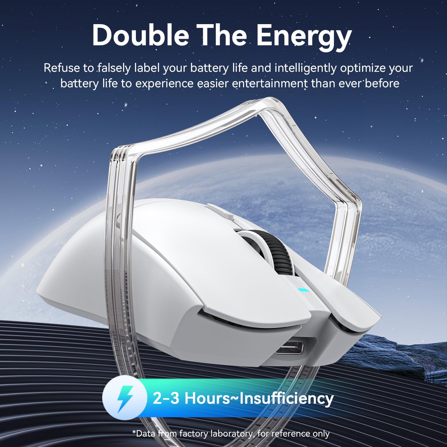 ATTACK SHARK X1 Gaming Mouse with Touchpad RGB Charging Dock, PixArt PAW3395PRO Gaming Sensor, BT/2.4G Wireless/Wired Gaming Mouse, 40000 DPI, 53g Superlight Gamer Mice for Win11/Xbox/PS/Mac (White)