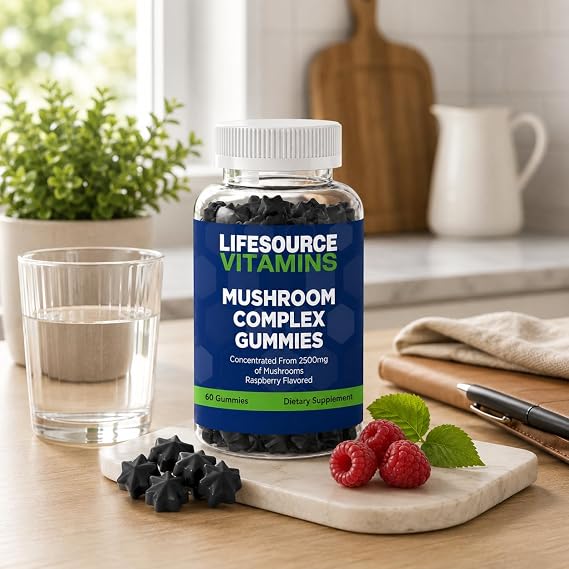 LifeSourceVitamins 10 Mushroom Complex 10:1 Gummies 60 Gummies