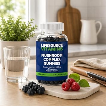 LifeSourceVitamins 10 Mushroom Complex 10:1 Gummies 60 Gummies