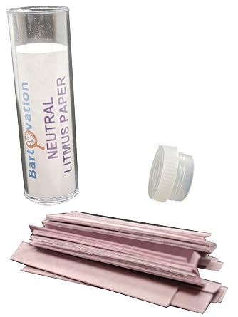 Bartovation Neutral Litmus Test Paper Strips, 100-Pack