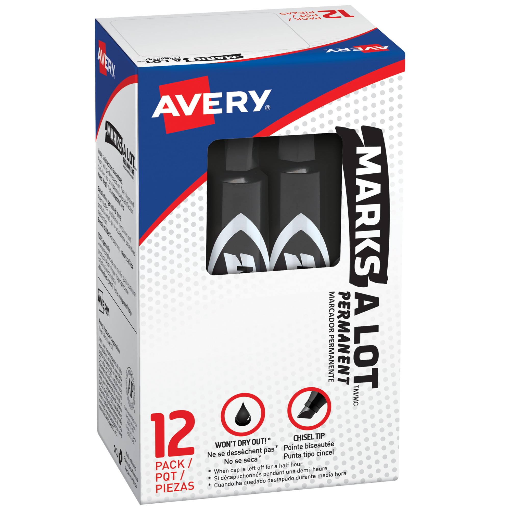 AVERY 07888 Permanentmarker – Permanent-Marker (Schwarz, Schwarz)