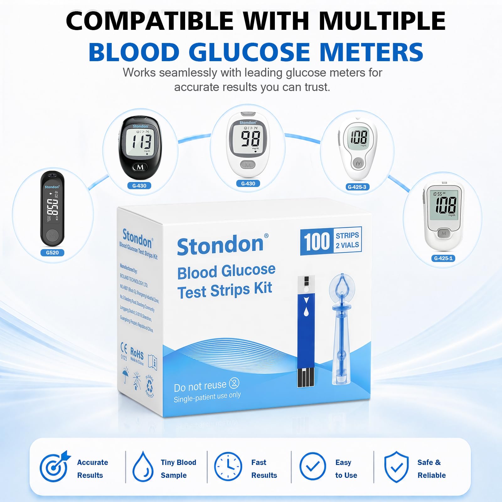 Diabetes Test Strips - 100 Count Refill -3