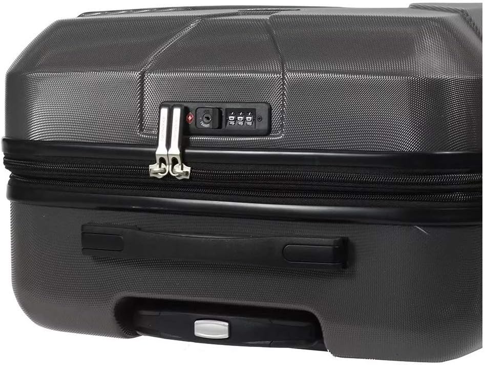 review Samsonite Frontier Spinner Unisex Medium Black Polycarbonate Luggage Bag TSA Approved Q12009002