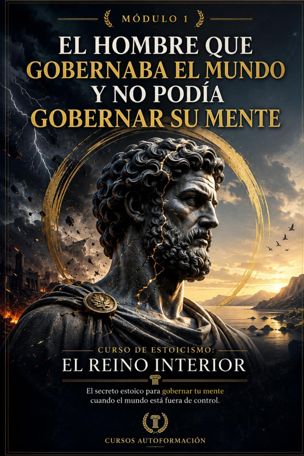 EL HOMBRE QUE GOBERNABA EL MUNDO Y NO PODÍA GOBERNAR SU MENTE: Curso de estoicismo: EL REINO INTERIOR: El secreto estoico para gobernar tu mente cuando el mundo está fuera de control (MÓDULO 1)