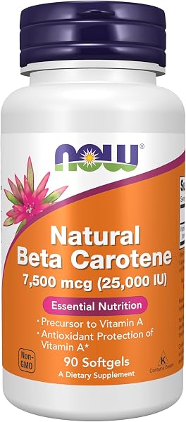 NOW Foods Beta Carotene 25000 IU 90 Softgels