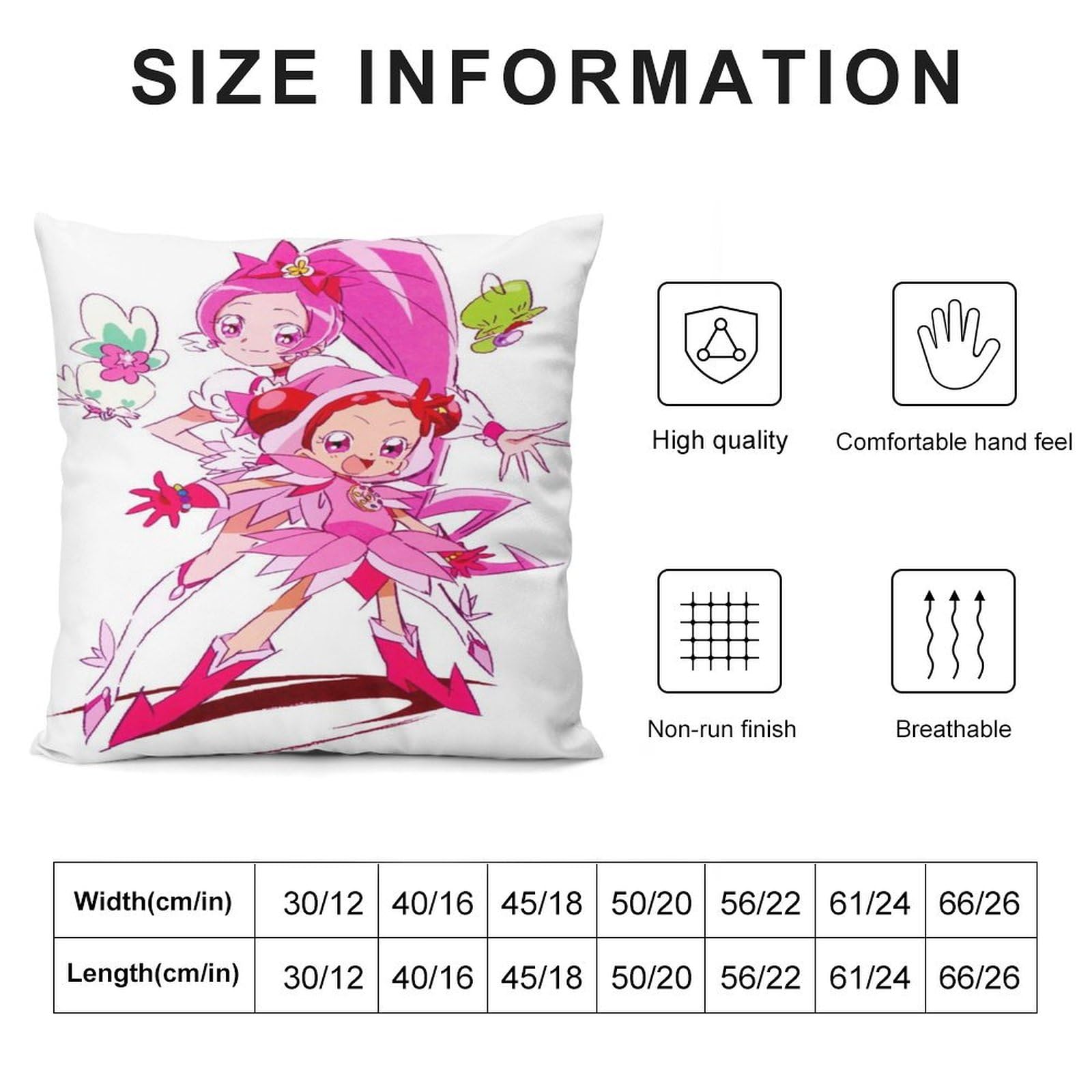 Amazon｜ハートキャッチプリキュア!ファッション両面印刷枕カバー