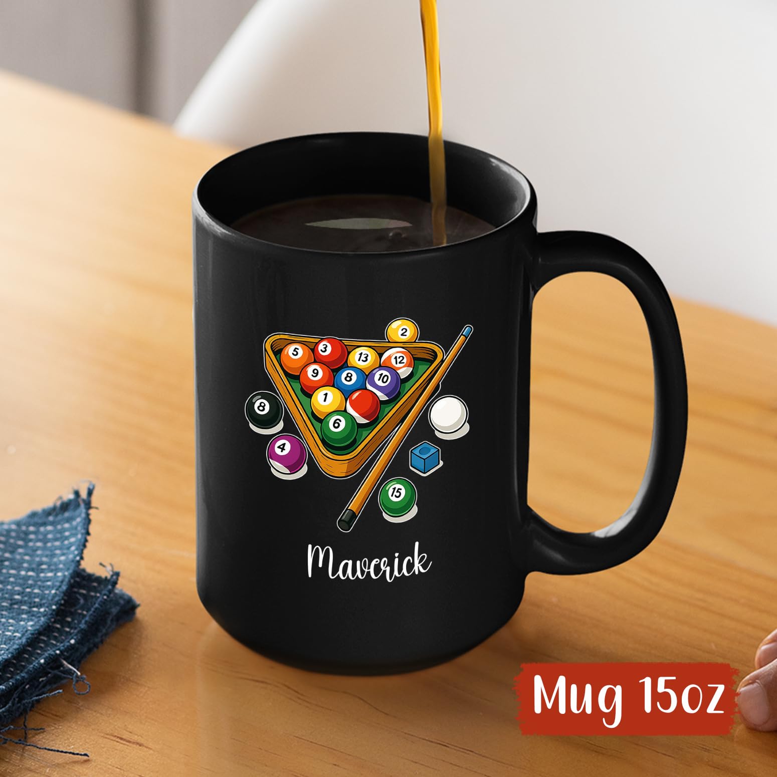 Tasse Noir Céramique Avec Patch Pour Sublimation - Passion Création
