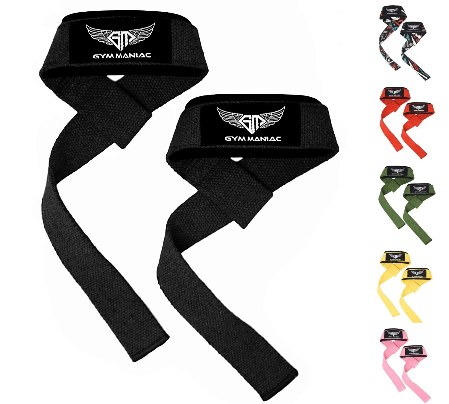 Buy Gym Maniac GM Weight Lifting Gym Straps Lift Strap with Large