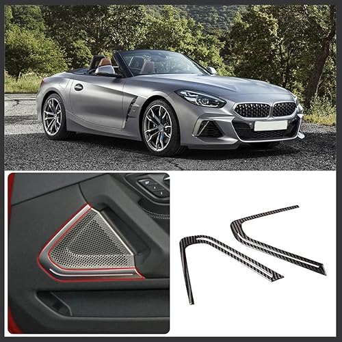 Miniatura 2 de Para BMW Z4 G29 2017-2022 fibra de carbono estilo coche suave panel interior de la puerta ambiente luz decoración adhesivo accesorios coche