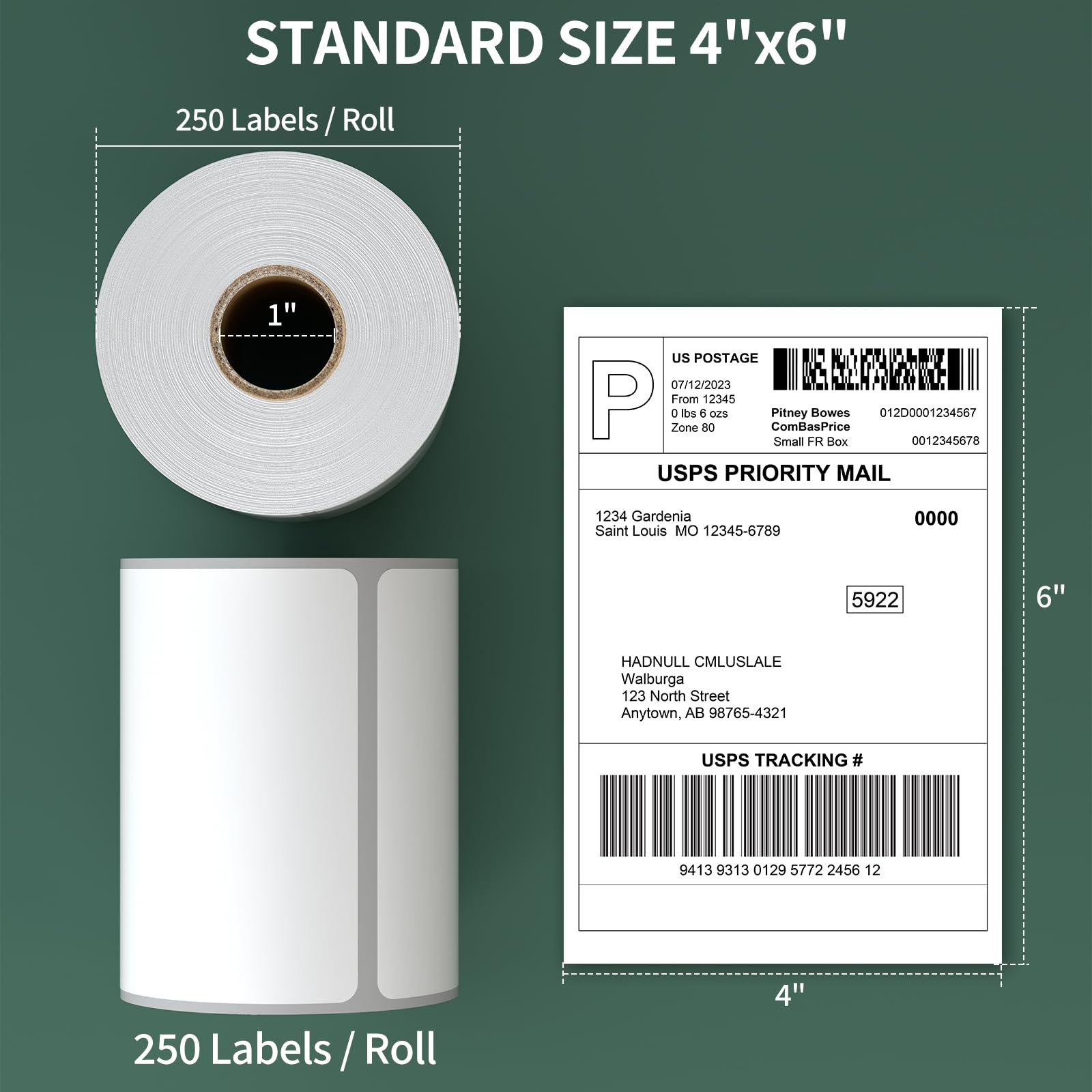 latte様4 4”x6” Thermal Labels Shipping Labels, BESTIKER 4”x6” Direct