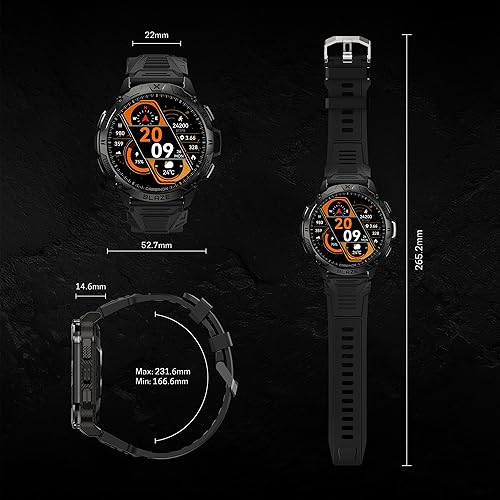 Miniatura 5 de CARBINOX Blaze - Reloj inteligente con GPS  Rastreador de actividad física, resistente al agua IP69K, más de 170 modos deportivos, Gorilla Glass,