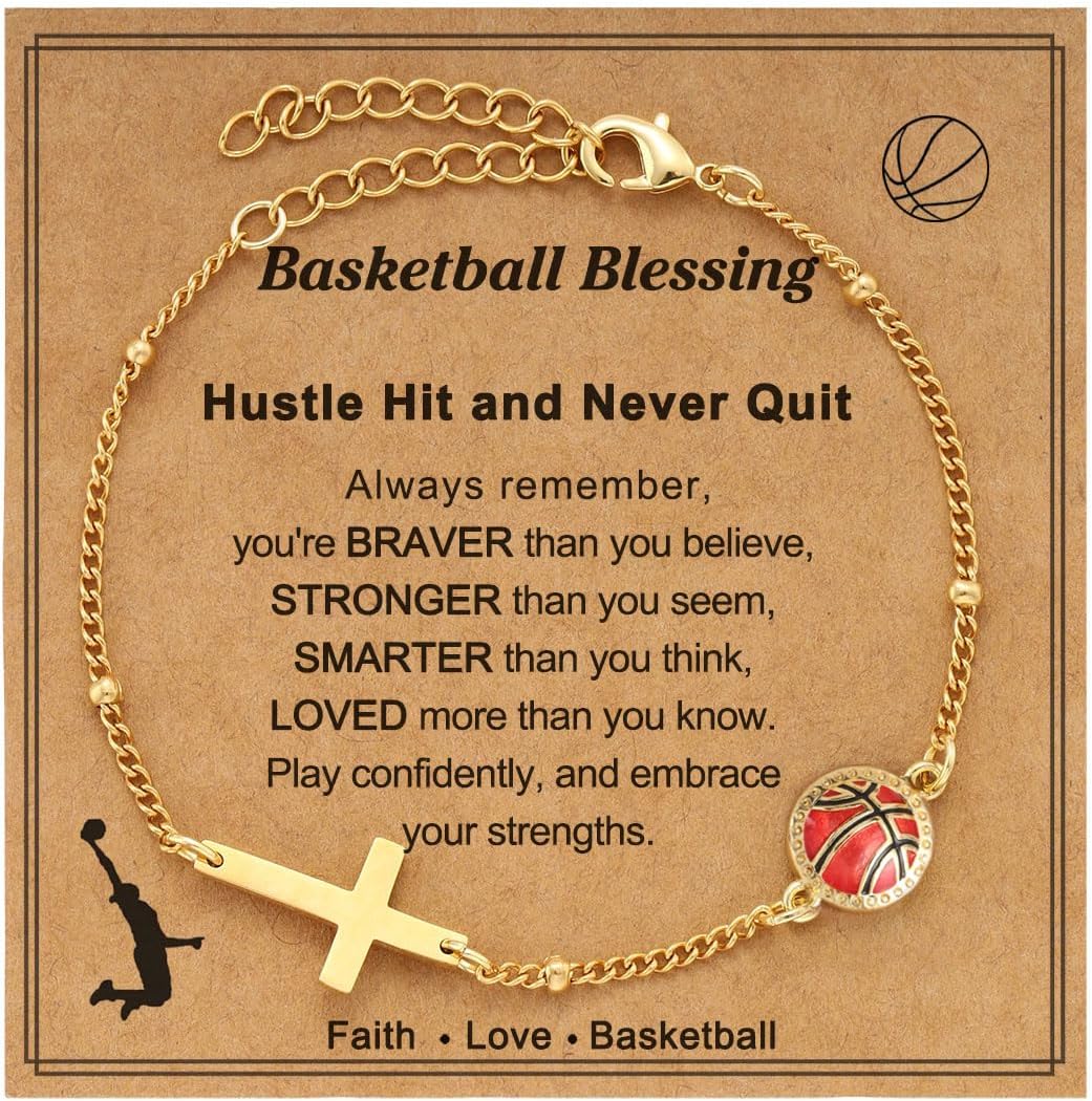 Soccer Volleyball Softball Bracelet for Girls Teens Women, Christmas Birthday Jewelry Sport Stuff Gifts for Team Lovers