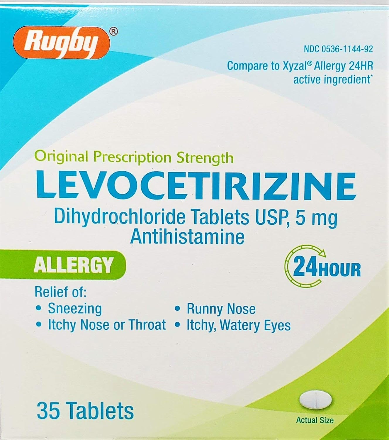 Rugby Levocetirizine 5mg 35 Tablets