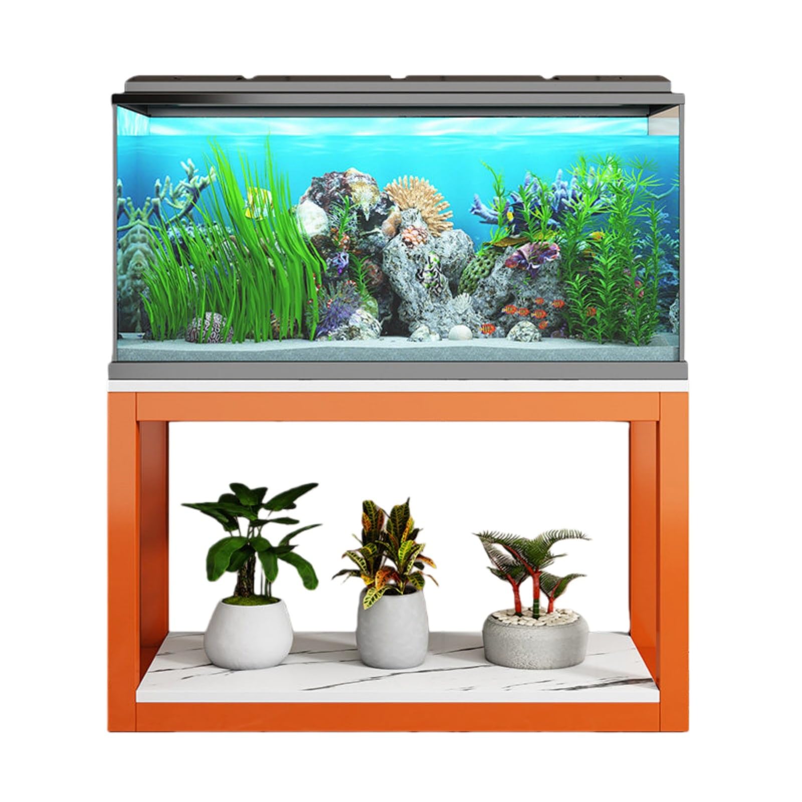 Étagères d'Aquarium de Plusieurs Tailles Support Double Couche Rigide
