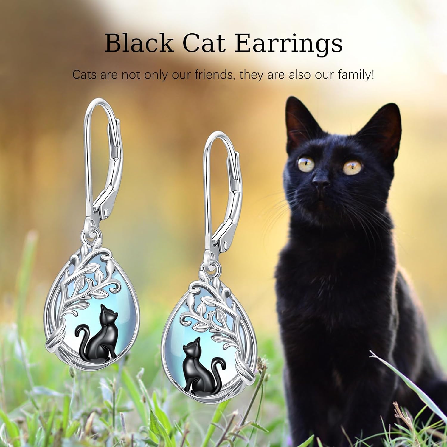 Tree of Life/Filigree/Shamrock Earrings 925 Sterling Silver Moonstone Dangle Drop Earring Jewelry Christmas Birthday Gifts for Women Wife - Image 7