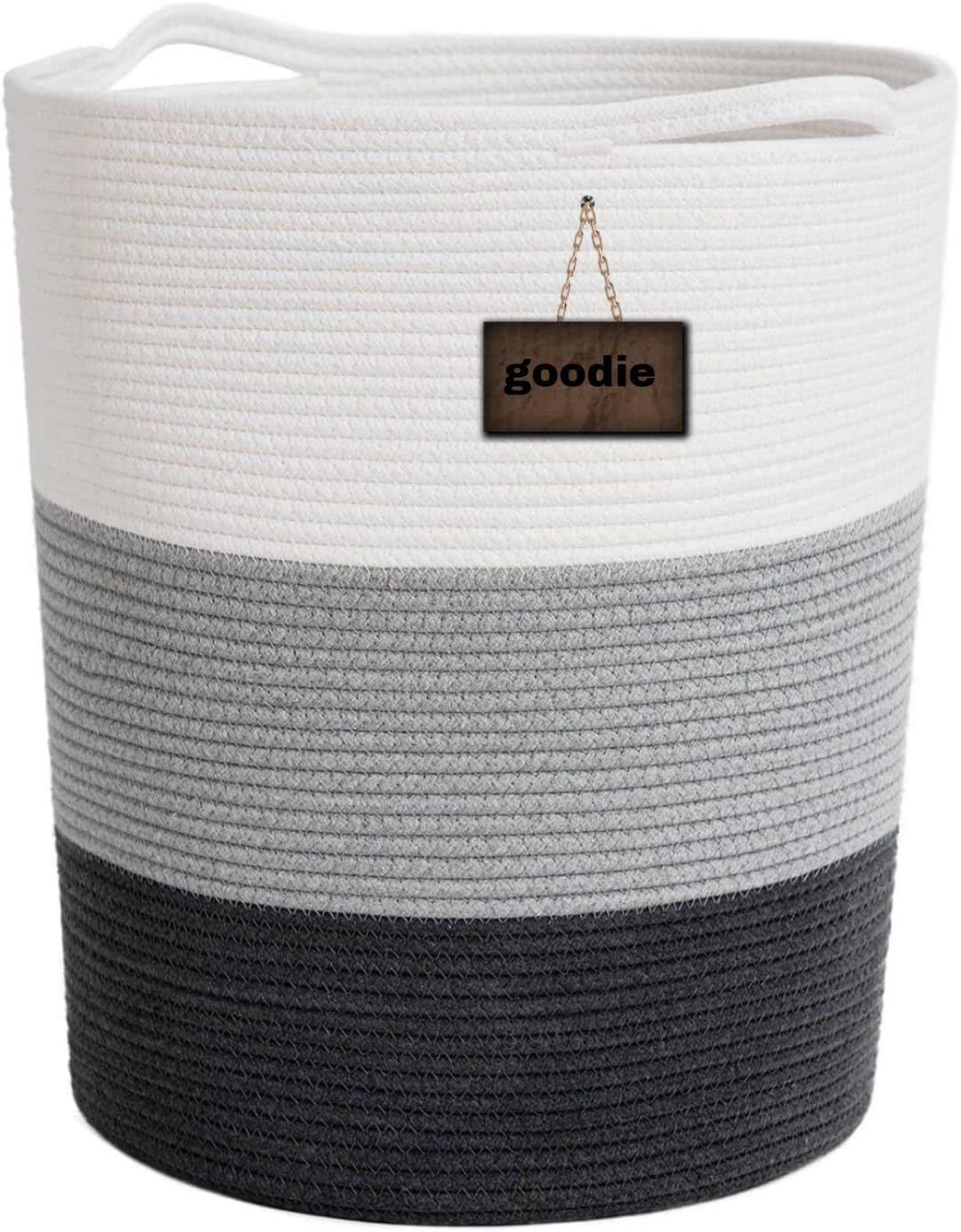 BIG B Laundry Basket,Woven Cotton Rope Laundry Hamper Sorters,100L Versatile Storage For Dirty Clothes,Baby Toys,And Blankets In Bathroom, Nursery,And Living Room (Jute) (B.G.W)-picture-12