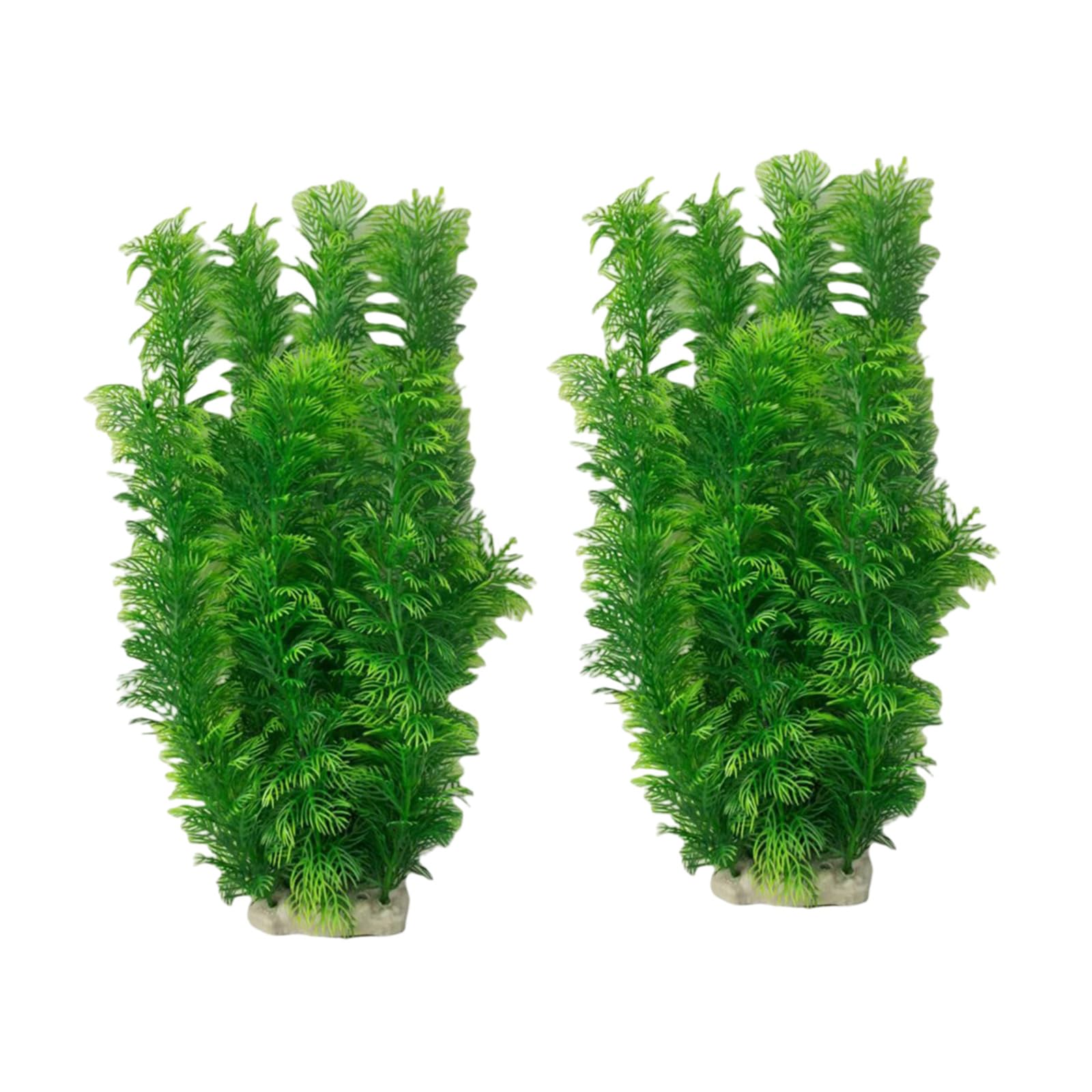 JAMIEKA 2pack Realistic Aquariums Decorations Artificial Fish Tanks Plant Underwater Grass Ornament for Fish Tanks Landscape
