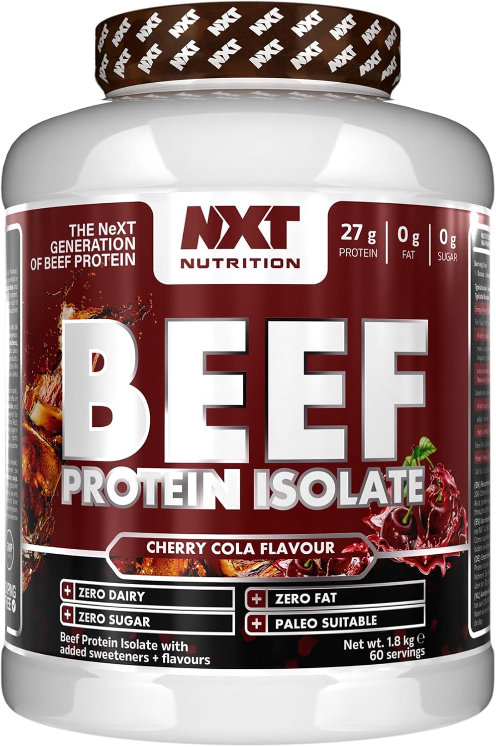 NXT Nutrition Beef Protein Isolate Powder Protein Powder High in