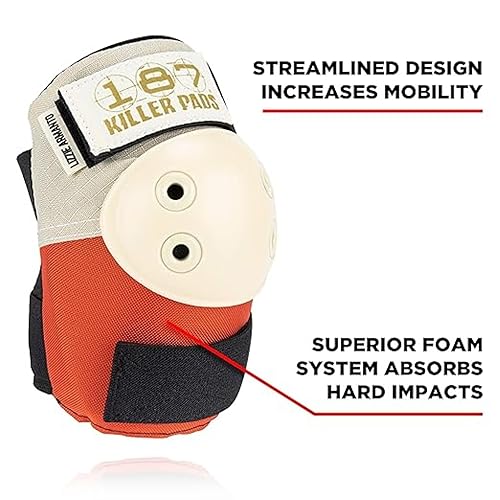 Miniatura 9 de 187 KILLER PADS Rodilleras, coderas y muñequeras, juego de seis piezas, perno eléctrico, talla XS