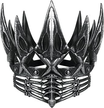 LONTG Adult Halloween Crow Crown Medieval Gothic Retro Gold Crown Headband Evil Queen Crowns Adjustable Headpiece Witch Costume Hair Accessories for Women Men Halloween Cosplay Party Headwear