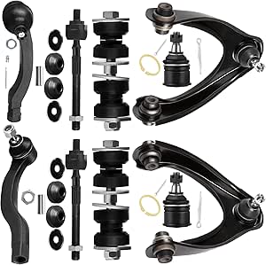 WEDOAUTO 12Pc Suspension Kit Front Inner Outer Tie Rod Ends + Upper Lower Ball WEDOAUTO 12Pc Suspension Kit Front Inner Outer Tie Rod Ends + Upper Lower Ball