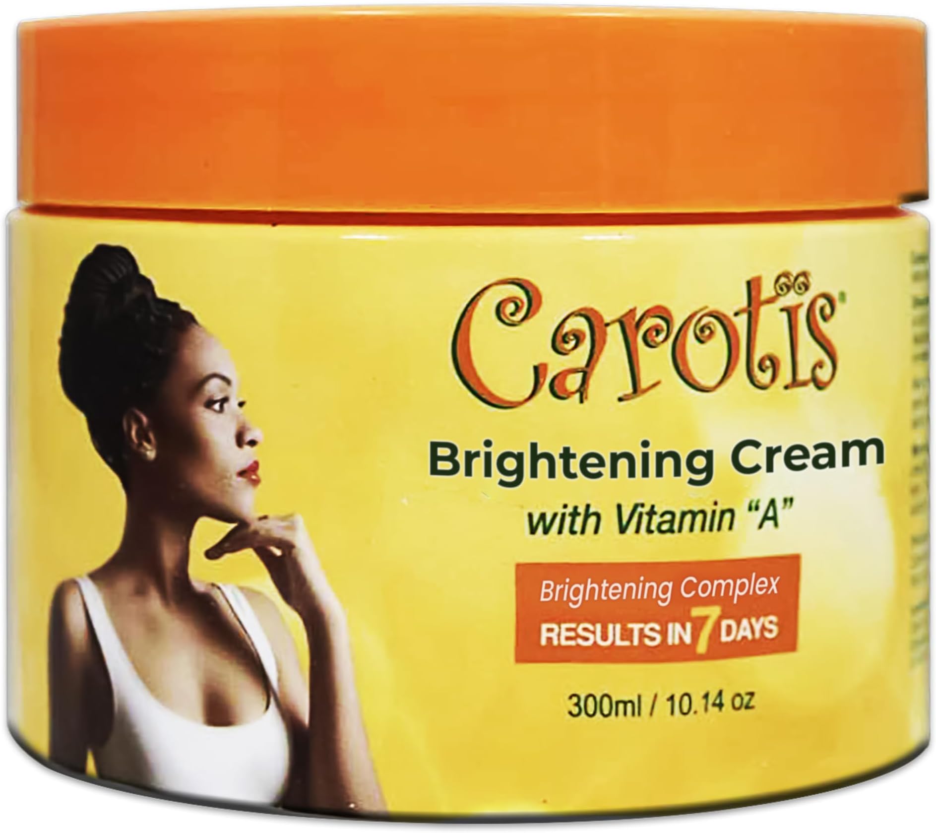 CAROTÏS, Skin Brightening Cream – 300ml / 10.14fl oz – 7 Day Night Cream for Uneven Skin Tone, with Vitamin A