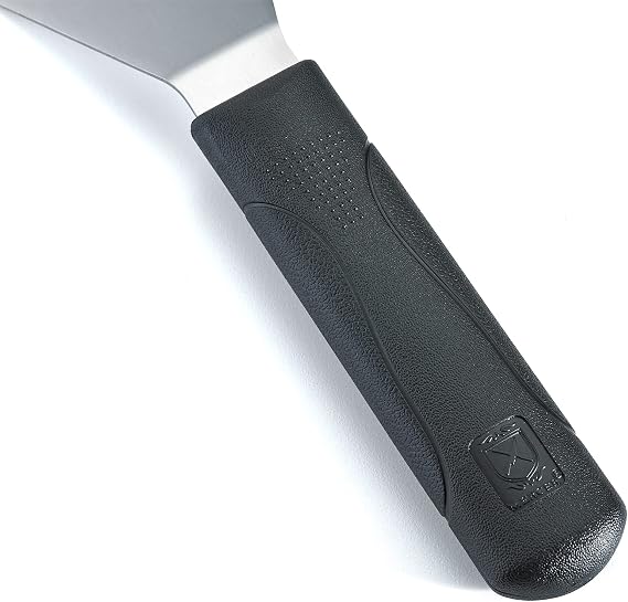 Mercer Culinary Millennia 4 x 2.5-Inch Square Edge Turner, Stainless Steel, 15x10x3 cm, Black