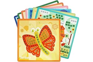 Jar Melo Kids Sticker Mosaic Animal by Numbers Kit - 8PCS Creative...